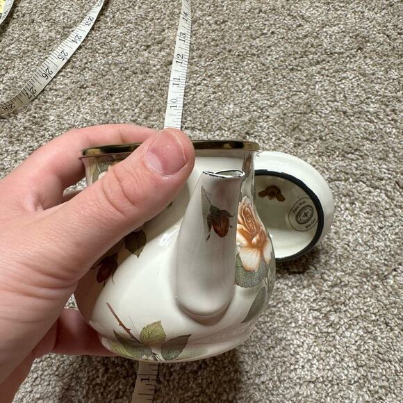 Mackenzie Childs Vintage NWT 1995 Camp Rose Teapot - Picture 6 of 6